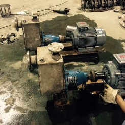 化工泵使(shi)用現場